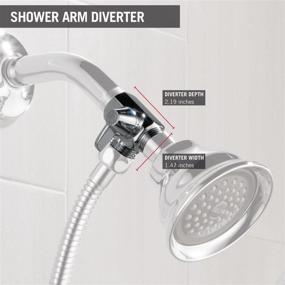 img 2 attached to 🚿 Enhance Your Shower Experience with the Delta Shower Arm Diverter for Hand Shower, Chrome