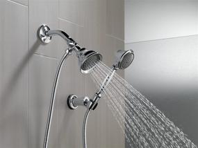 img 4 attached to 🚿 Enhance Your Shower Experience with the Delta Shower Arm Diverter for Hand Shower, Chrome