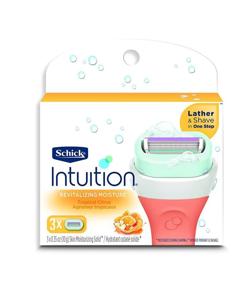 img 3 attached to Schick Intuition Revitalizing Moisture Razor Blade Refills for Women - Tropical Citrus Extracts, 3-Pack