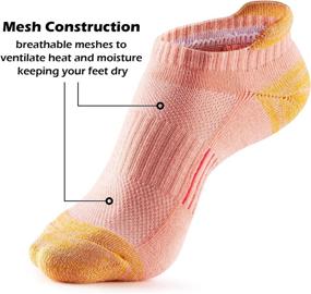 img 1 attached to 🧦 Gonii Women's Running Athletic Ankle Socks - Cushioned No Show Socks 5-Pack