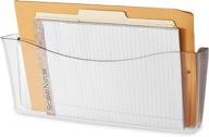 📁 rubbermaid unbreakable legal size clear single pocket wall file (65980ros) logo