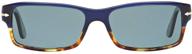 🕶 polarized havana blue persol po2747s sunglasses logo