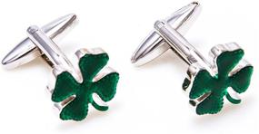 img 2 attached to MRCUFF Shamrock Cufflinks Presentation Polishing Men's Accessories and Cuff Links, Shirt Studs & Tie Clips