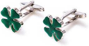 img 1 attached to MRCUFF Shamrock Cufflinks Presentation Polishing Men's Accessories and Cuff Links, Shirt Studs & Tie Clips
