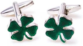 img 4 attached to MRCUFF Shamrock Cufflinks Presentation Polishing Men's Accessories and Cuff Links, Shirt Studs & Tie Clips