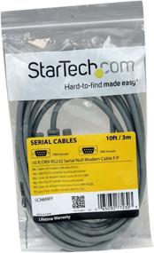 img 1 attached to StarTech Com 10ft RS232 Serial SCNM9FF Cable: Reliable Connectivity for Seamless Data Transfer