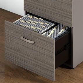 img 2 attached to 🗄️ Efficient Organization: Boost Productivity with Bush Furniture Commerce Lateral File Cabinet in Cocoa and Pewter