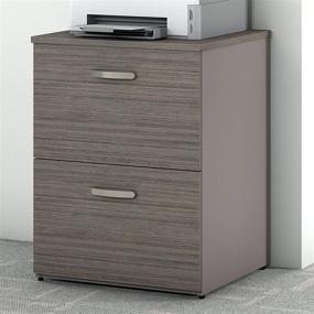 img 3 attached to 🗄️ Efficient Organization: Boost Productivity with Bush Furniture Commerce Lateral File Cabinet in Cocoa and Pewter