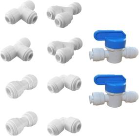 img 4 attached to 💧 Enhance Your Hydraulics, Pneumatics & Plumbing with PureSec Connect Fitting Assortment Package