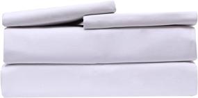 img 4 attached to Marina Shades 100% Egyptian Cotton Queen Size White 4 Piece Sheet Set – Premium Hotel Quality Luxury Bedding with 1000 Thread Count, Super Soft & Breathable – Fits Up to 17 Inch Extra Deep Pocket – Fade Resistant & Elasticized for Easy Use