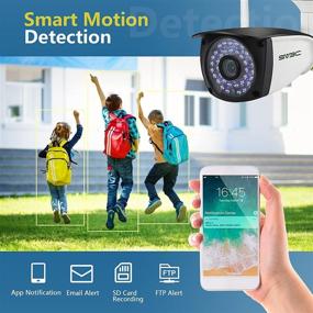 img 3 attached to 5MP Outdoor WiFi IP Camera with Human Motion Detection, SV3C RTSP Browser Viewing Security Cameras, Onvif, Two-way Audio, IP66 Waterproof, SD Card Record Support for Exterior Surveillance