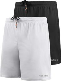 img 4 attached to 🩳 Neleus Men's 7-Inch Mesh Running Workout Shorts | Pockets Included for Ultimate Convenience