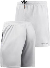 img 1 attached to 🩳 Neleus Men's 7-Inch Mesh Running Workout Shorts | Pockets Included for Ultimate Convenience