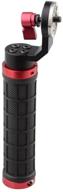 🔴 enhance your control with camvate aluminum rosette rubber handle grip - red, m6 thread, 31.8 mm standard accessory logo