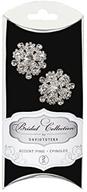 💎 sparkling elegance: darice dt3748 david tutera 1-inch tear droplet round rhinestone pin set logo