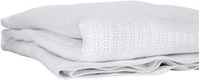 img 4 attached to 🛏️ Linteum Textile Hospital Thermal Blanket: 100% Cotton, Breathable Open-Cell Weave Design - White Twin (2.5 lb)