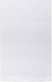 img 2 attached to 🛏️ Linteum Textile Hospital Thermal Blanket: 100% Cotton, Breathable Open-Cell Weave Design - White Twin (2.5 lb)