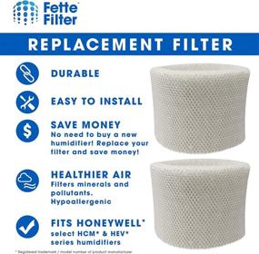 img 2 attached to 🏢 Fette Filter Humidifier Wicking Filters for Honeywell HC-14V1, HC-14, HC-14N - Filter E (Pack of 2)