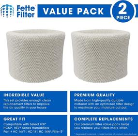 img 3 attached to 🏢 Fette Filter Humidifier Wicking Filters for Honeywell HC-14V1, HC-14, HC-14N - Filter E (Pack of 2)