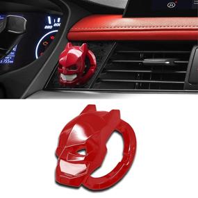 img 2 attached to Protective Red Car Engine Decoration Cover - BianFu Xia Start Button Cover