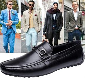 img 1 attached to 👞 Cassa Leeni Leather Driving Loafer