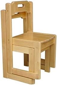 img 1 attached to 🪑 A+ ChildSupply Birch Stackable Chair - 8 Inch: Stylish and Space-Saving Seating Solution for Kids