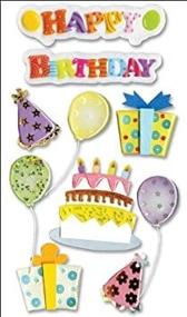 img 1 attached to Jolees Boutique Dimensional Stickers Birthday Scrapbooking & Stamping