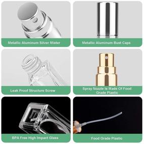 img 3 attached to Refillable Perfume Atomizer Metallic Aluminum