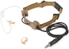 img 4 attached to 🎧 Z-TAC Official Store: Z-Tactical Throat Mic Adapter for EVO III Dual Side Headset Style, Tactical Detective High Tone Headphone, Military Gear