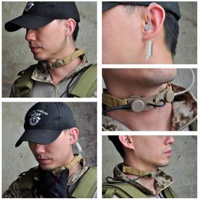 img 1 attached to 🎧 Z-TAC Official Store: Z-Tactical Throat Mic Adapter for EVO III Dual Side Headset Style, Tactical Detective High Tone Headphone, Military Gear