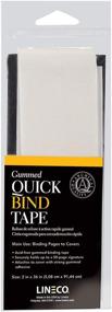 img 2 attached to 📚 Lineco Quick Bind Gummed Tape: Ideal Book Making Tape, 2 X 36 inches, White (739-1202)