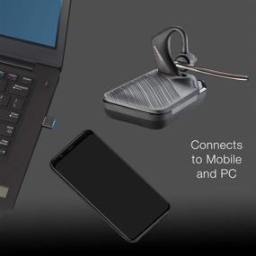 img 1 attached to 🎧 Наушники Bluetooth Plantronics Voyager 5200-UC Bundle 206110-01 для смартфонов, ПК, iOS, Mac, программ дистанционной связи, планшетов с 2-портовым USB-зарядным устройством для автомобиля и дома.