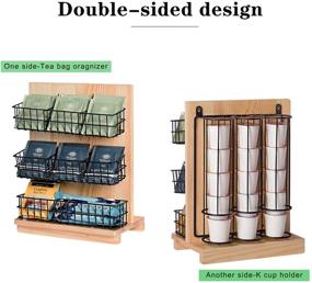 img 3 attached to ☕ Tea Coffee Condiment Organizer: Wall Mounted Storage & K-Cup Holder