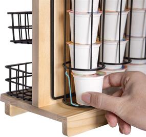 img 1 attached to ☕ Tea Coffee Condiment Organizer: Wall Mounted Storage & K-Cup Holder