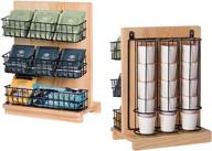 ☕ tea coffee condiment organizer: wall mounted storage & k-cup holder logo