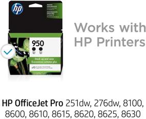 img 3 attached to Картриджи черные HP 950, набор из 2 штук, совместимые с HP OfficeJet Pro 251dw, 276dw, 8100, 8600 Series, CN049AN.