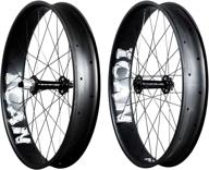 ican f685 26er fat bike carbon wheelset with 90mm width for optimal snow riding experience logo