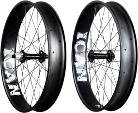 img 4 attached to ICAN F685 26er Fat Bike Carbon Wheelset with 90mm Width for Optimal Snow Riding Experience