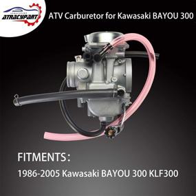 img 2 attached to 🔧 High-Quality ATRACYPART KLF300 Carburetor Carb for 1986-2005 Kawasaki KLF 300 BAYOU ATV Carb - Reliable Performance