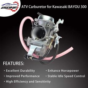 img 3 attached to 🔧 High-Quality ATRACYPART KLF300 Carburetor Carb for 1986-2005 Kawasaki KLF 300 BAYOU ATV Carb - Reliable Performance