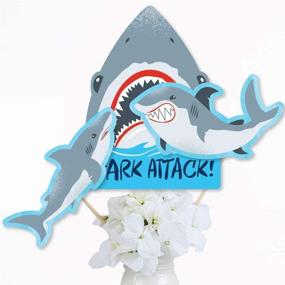 img 3 attached to Shark Zone Jawsome Birthday Centerpiece