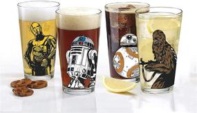 img 3 attached to 🌟 Star Wars Classic Pint Glass Set - 16 oz. Capacity - Pack of 4 Glasses - Traditional Shape