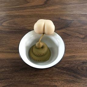 img 2 attached to 🍵 PCduoduo Hilarious Loose Leaf Tea Infuser Ball - 100% Food Grade Silicone Stool-Shaped Tea Strainer, Perfect Tea Filter