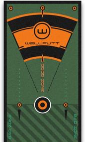 img 2 attached to WELLPUTT - 13ft Golf Putting Practice Mat - Green