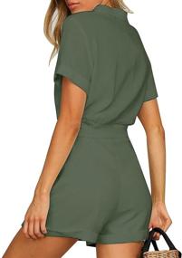 img 2 attached to 👗 GRAPENT Ladies Jumpsuits Rompers with Sleeves - Women's Clothing