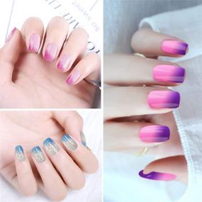 img 3 attached to 💅 Гель-лак Vishine: изменение цвета с температурой, смывается под УФ-LED лампой, 4 цвета по 10 мл - окончательное преображение ногтей