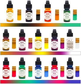 img 1 attached to 🎨 Epoxy Resin Colorant 14 Vibrant Shades - Transparent Pigment for DIY Crafts, Resin Jewelry, and Art Making - 10ml Each