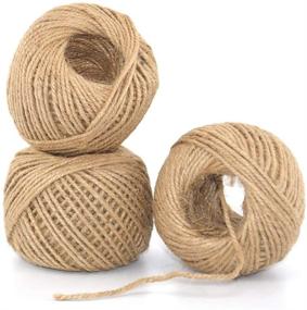 img 2 attached to 🎁 Premium Brown Jute Twine Rope: 2-Pack, 164 Feet Each - Perfect for Crafts, Gift Wrapping, Packing, and Gardening