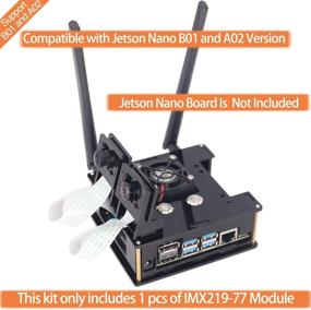 img 3 attached to 🔧 Makeronics Developer Kit for Jetson Nano: IMX 219-77 Camera, 64GB TF Card, Acrylic Case, Wireless Card