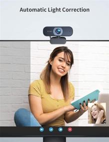 img 1 attached to 🎥 High-Resolution 1080P Webcam with Dual Microphones for PC/Mac, Windows, MacOS, Linux (C30-US) - Get crystal-clear video and audio!